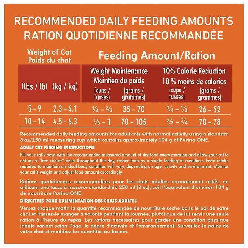 Purina ONE +Plus Riche En Protéines Formule Poulet, Nourriture Sèche pour Chats 1.8 kg 1.8 kg