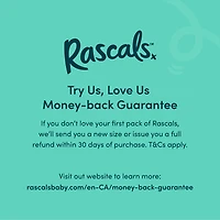 Rascals Premium Diapers, Size 6, Small Carton, 44 Count, Preemie to Size 7