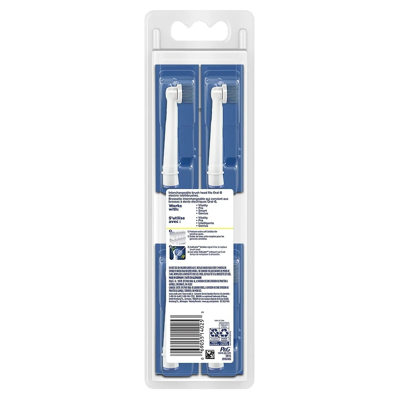 Brossettes de rechange Oral-B Soin des gencives sensibles 5CT