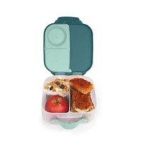 b.box - Mini boîte à déjeuner pour enfants : boîte à bento légère, récipient à collation avec 2 compartiments étanches. Fournitures scolaires à partir de 3 ans, sans BPA