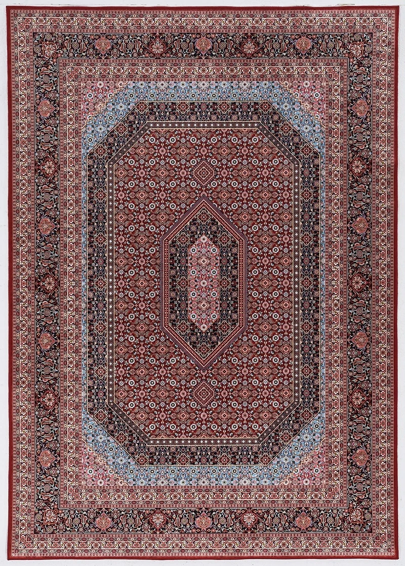 Tapis d'appoint Emerald Duluth gris & bleu de 2 pi 2 po x 3 pi 2 po