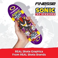 Tech Deck, Handboard Finesse X Sonic le hérisson ; Mini-skateboards authentiques, jouets pour garçons et filles à partir de 6 ans (utilisation manuelle uniquement)