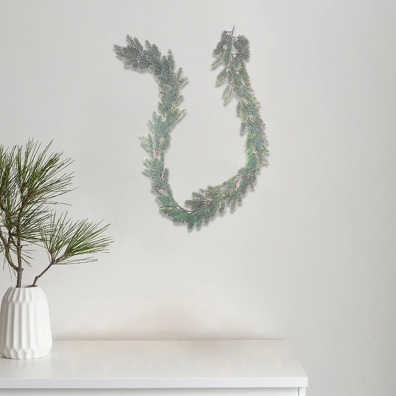 Pine Garland (Silver Glitter)