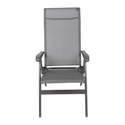 Fauteuil Inclinable de Camping Pliable Ozark Trail Deluxe, Gris, Patios et Terrasses Extérieurs