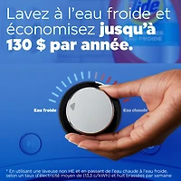 Détergent à lessive liquide Tide Ultra Eau froide, parfum Original, détergent à lessive liquide formulé pour l’eau froide, 887 mL, 21 brassées TIDE LQ HE CW OS - FRENCH