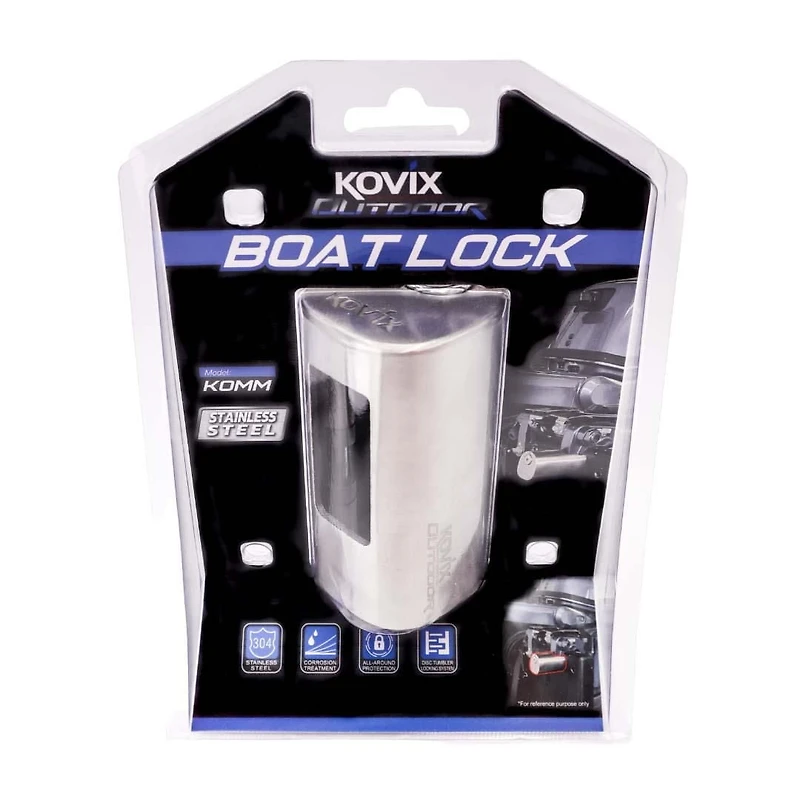 Système de verrouillage haute sécurité en acier inoxydable pour bateau à moteur hors-bord de Kovix