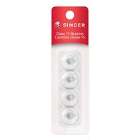 Canettes de classe 15 SINGER®-Plastique, transparent, paquet de 4