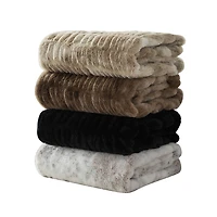 Hometrends Reversible Faux Fur Throw, Super stylish & warm