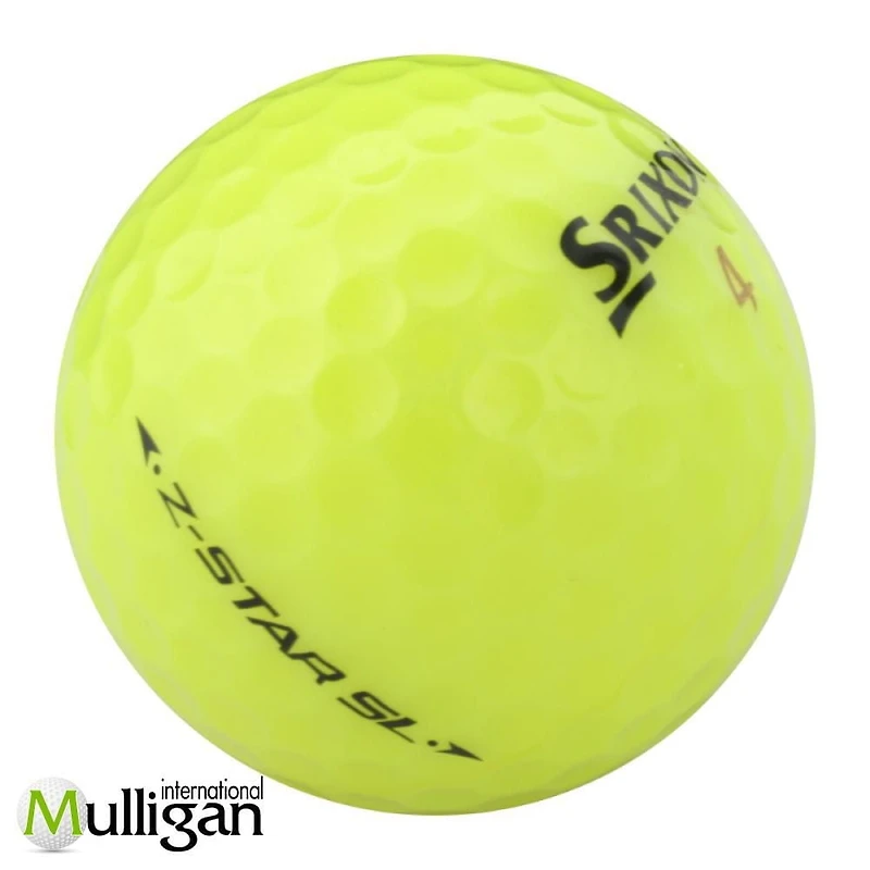 Mulligan - 48 balles de golf récupérées Srixon Z-Star S/SL/X 4A , Jaune