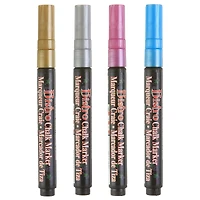MARVY UCHIDA® BISTRO CHALK MARKER 4 PIÈCES METALLIC FINE POINT SET
