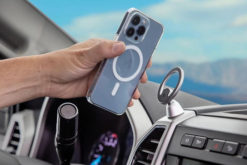 Scosche MagicMount MEMSD-SP Elite2 Magnetic Dash Mount for Magsafe Mobile Devices 360° Adjustable Head Compatible w/iPhone 15, 14, 13, 12 & MagSafe Case, MM Elite Dash Mount