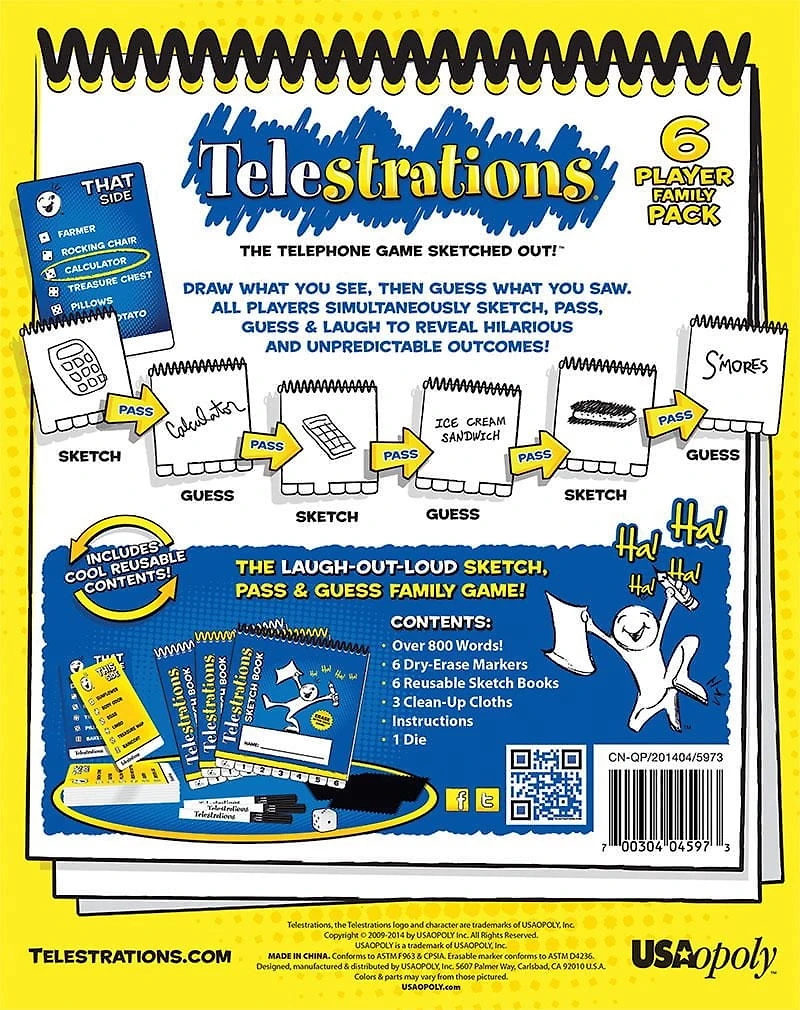 Telestrations 6 Player: The Family Pack