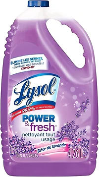 Nettoyant tout usage Lysol - Lavande, Nettoyant Multi-Surfaces, 4.26 l