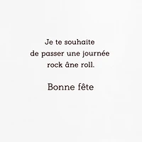 Carte de fête comique – Hallmark (Journée rock âne roll)
