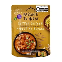 Passage Foods, Passage to India, Sauce Mijotée Poulet au Beurre, 340 ml Délicieux curry indien authentique en 20 minutes