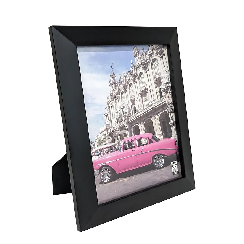 Cadre photo biseauté Hometrends 8 x 10 pouces, Noir Cadre noir biseauté 8x10