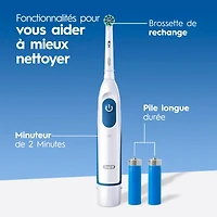 Oral-B Pro 100 Precision Clean, Battery Power Toothbrush, White
