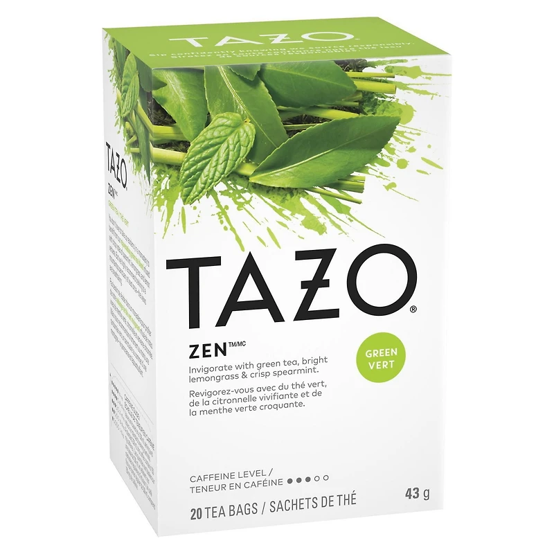 Thé Vert Tazo Zen Paquet de 20