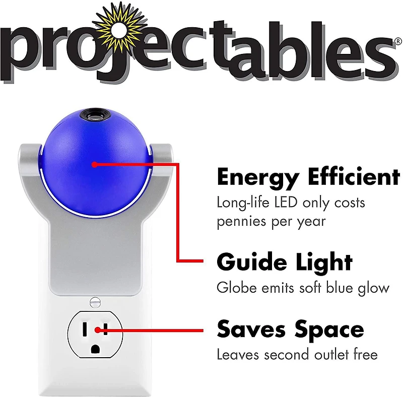 Veilleuse LED Tropical Fish Projectables, Plug-in, Dusk to Dawn, 11161