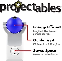 Veilleuse LED Tropical Fish Projectables, Plug-in, Dusk to Dawn, 11161