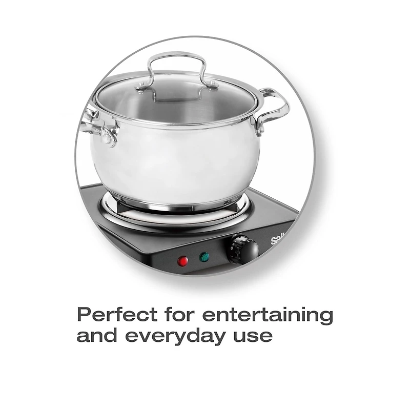 Salton Portable Cooktop Double, 1800W, HP1941