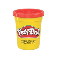 Play-Doh, pot individuel de pâte à modeler rouge de 112 g