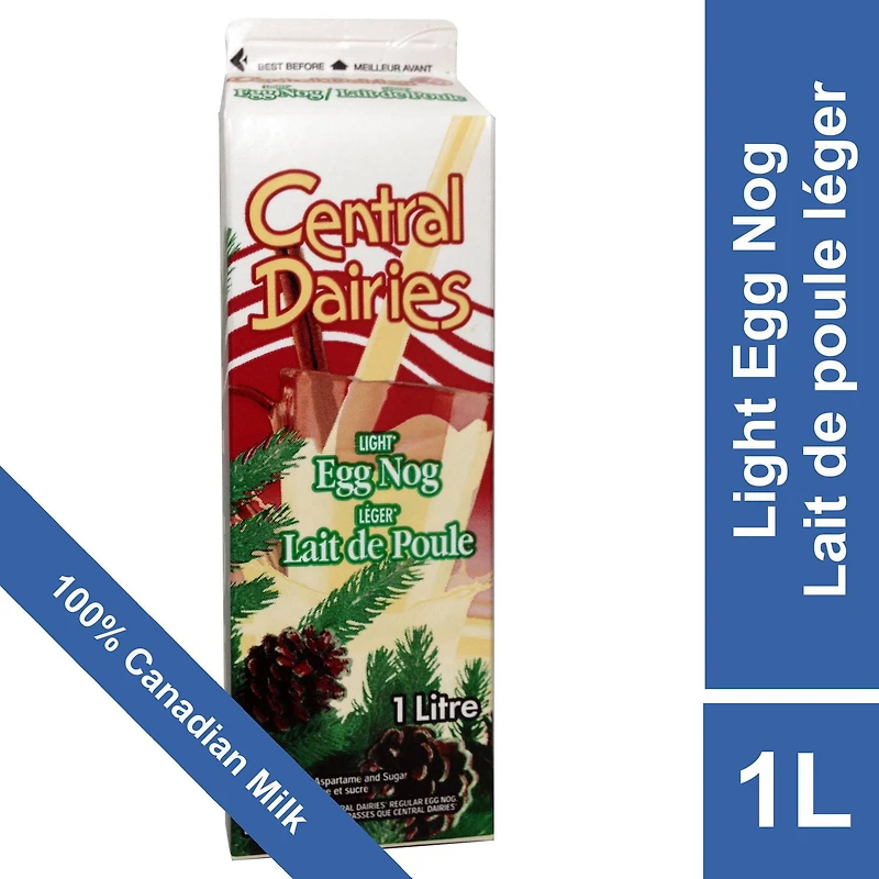 Central Dairies 1.9% Light Eggnog