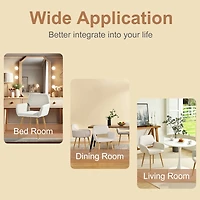 Ensemble de table et de chaises Homy Casa 4 places avec table et fauteuils en imitation noyer industriel, tissu beige