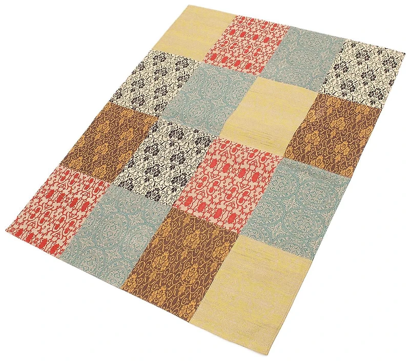 ECARPETGALLERY 5'8" x 7'6" Transitional Collage Handmade Area Rug for Living Room, Dining Room and Bedroom in Grey