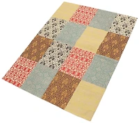 ECARPETGALLERY 5'8" x 7'6" Transitional Collage Handmade Area Rug for Living Room, Dining Room and Bedroom in Grey