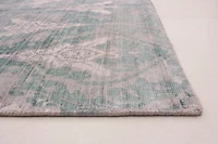 ECARPETGALLERY 4'11" x 7'10" Transitional Galleria Hand-knotted Area Rug for Living Room, Dining Room and Bedroom in Grey