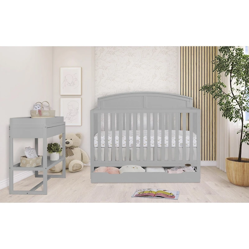 Dream On Me Storybrooke 5 in 1 Convertible Crib with Under Drawer