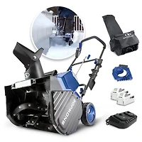 Snow Joe 18-inch 48-Volt iON+ Cordless Snow Blower Kit, W/ 2 x 4.0-Ah Batteries and Charger