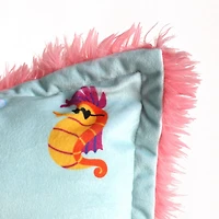 Oreiller géant en fourrure funky pour enfants Disney The Little Mermaid, 20 po x 30 po