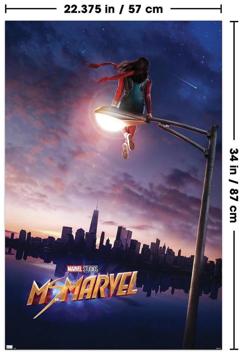 Marvel Ms. Marvel - Teaser One Sheet Wall Poster, 22.375" x 34"