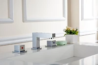 American Imaginations 18.25-in. W CUPC Rectangle Bathroom Undermount Sink Set In White - Chrome Hardware AI-26801