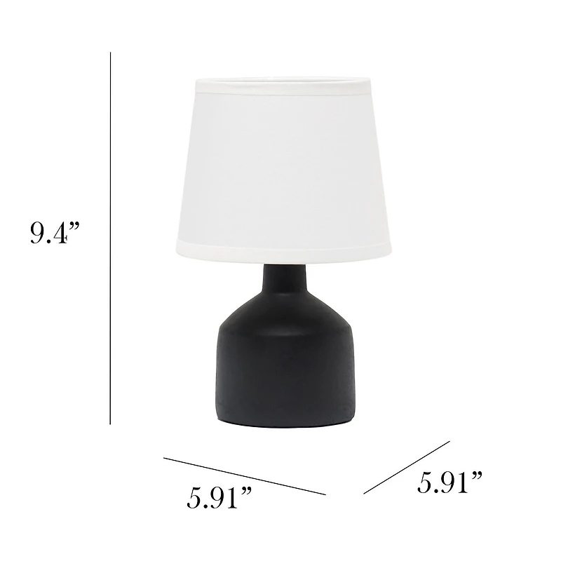 Simple Designs Mini Bocksbeutel Ceramic Table Lamp