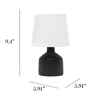 Simple Designs Mini Bocksbeutel Ceramic Table Lamp