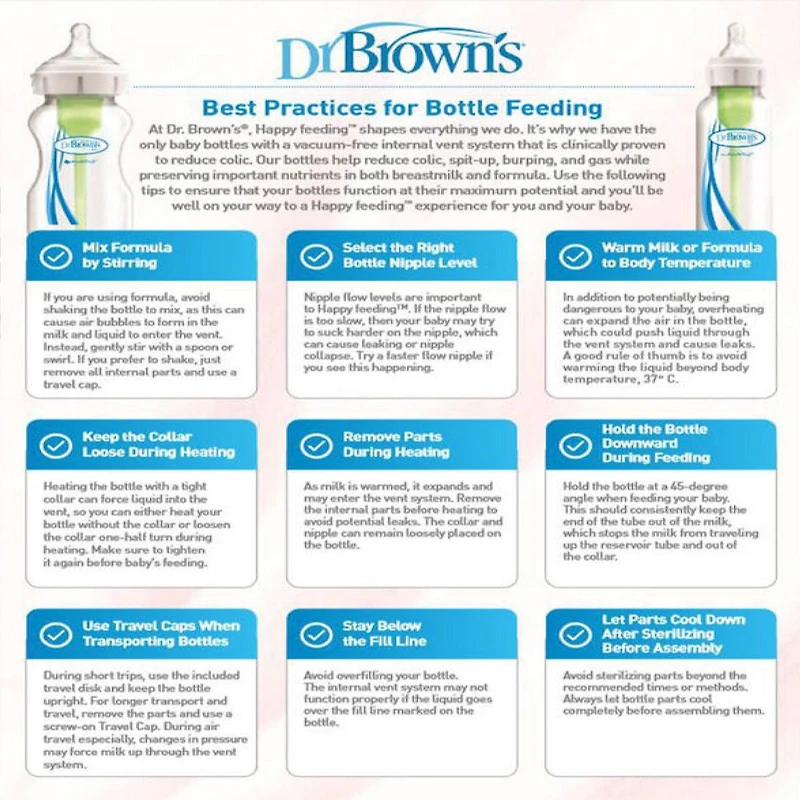 Biberon en verre de Dr. Brown's Options+ 120 ml