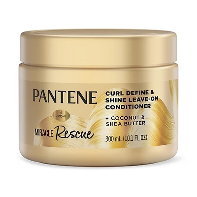 Pantene Miracle Rescue Curl Define & Shine Leave-On Conditioner, 300ML