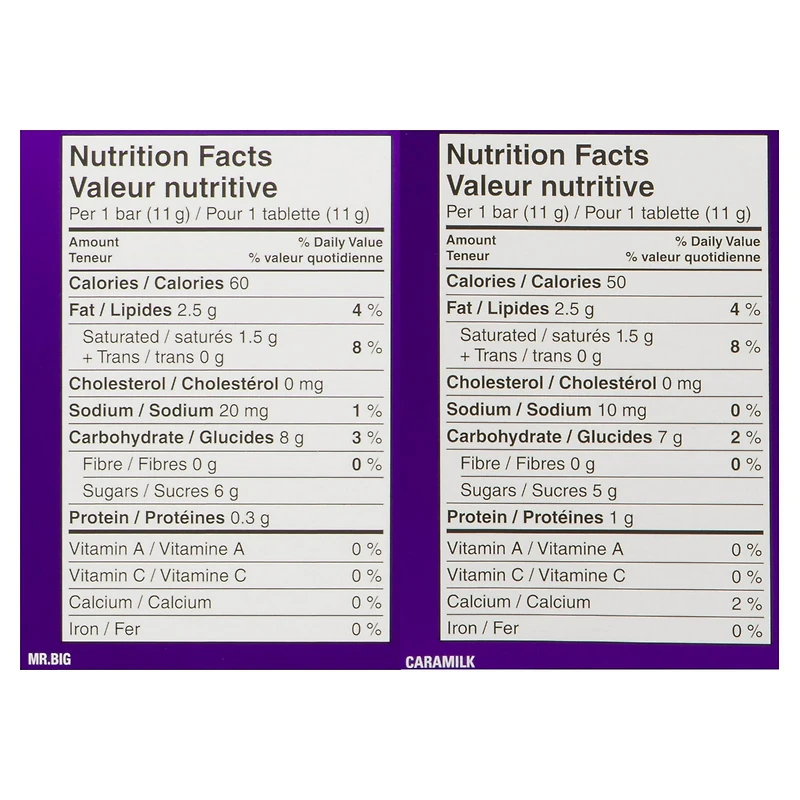 Cadbury, Assorted Chocolatey Candy Bars, Caramilk, Mr. Big, Crispy Crunch, and Wunderbar, Halloween Treats, Halloween Candy, Halloween Chocolatey Candy, 1.28 kg