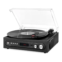 Tourne-disque Bluetooth Tout-en-1 Victrola avec haut-parleurs intégrés et table tournante à 3 vitesses