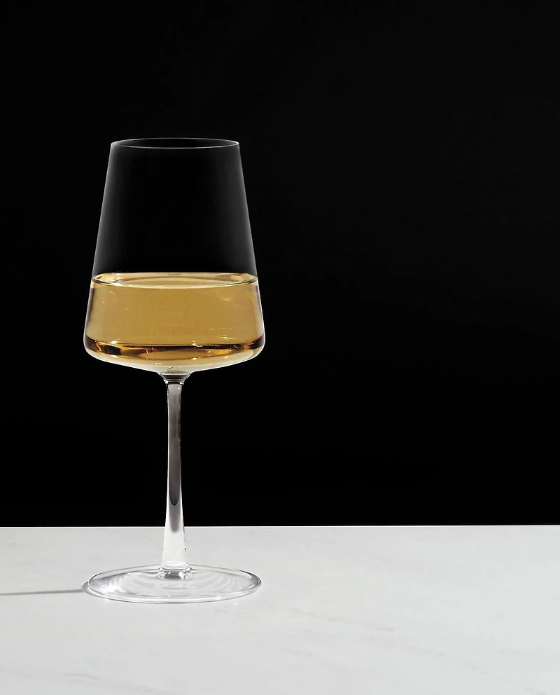 Verre clair évasé de vin blanc avec tige, 4 paquets Verre à vin blanc