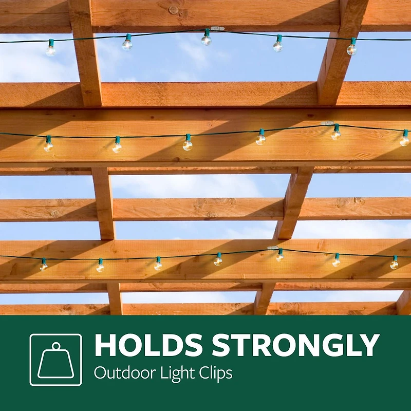 Command(TM) Brand™ Outdoor Light Clips with Foam Strips 17017CLRAW30NA