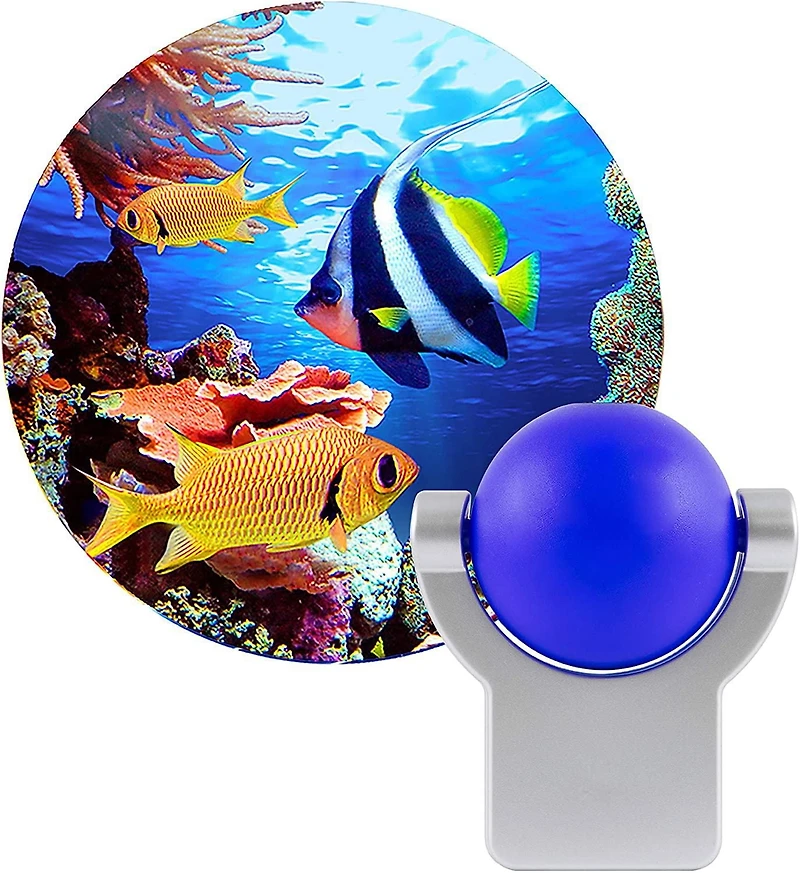 Veilleuse LED Tropical Fish Projectables, Plug-in, Dusk to Dawn, 11161