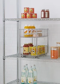 TRINITY 2-Tier Wire Drawer w/Slides - Chrome