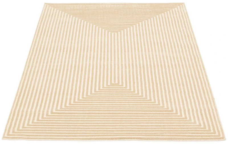 ECARPET Modern Area Rug for Dining Room, Living Room, Bedroom or Den Trona Ivory