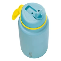 b.box - Gobelet isotherme à couvercle rabattable avec paille, grande bouteille d'eau durable pour adolescents et adultes, bouteille d'eau de voyage, isolation triple couche, sans BPA, 34 oz