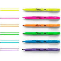 Sharpie Pocket Highlighters, Narrow Chisel Tip, Yellow