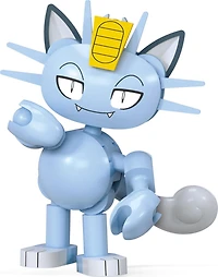 MEGA Pokemon Alolan Meowth Building Toy Kit, Poseable Action Figure (28 Pieces) for Kids